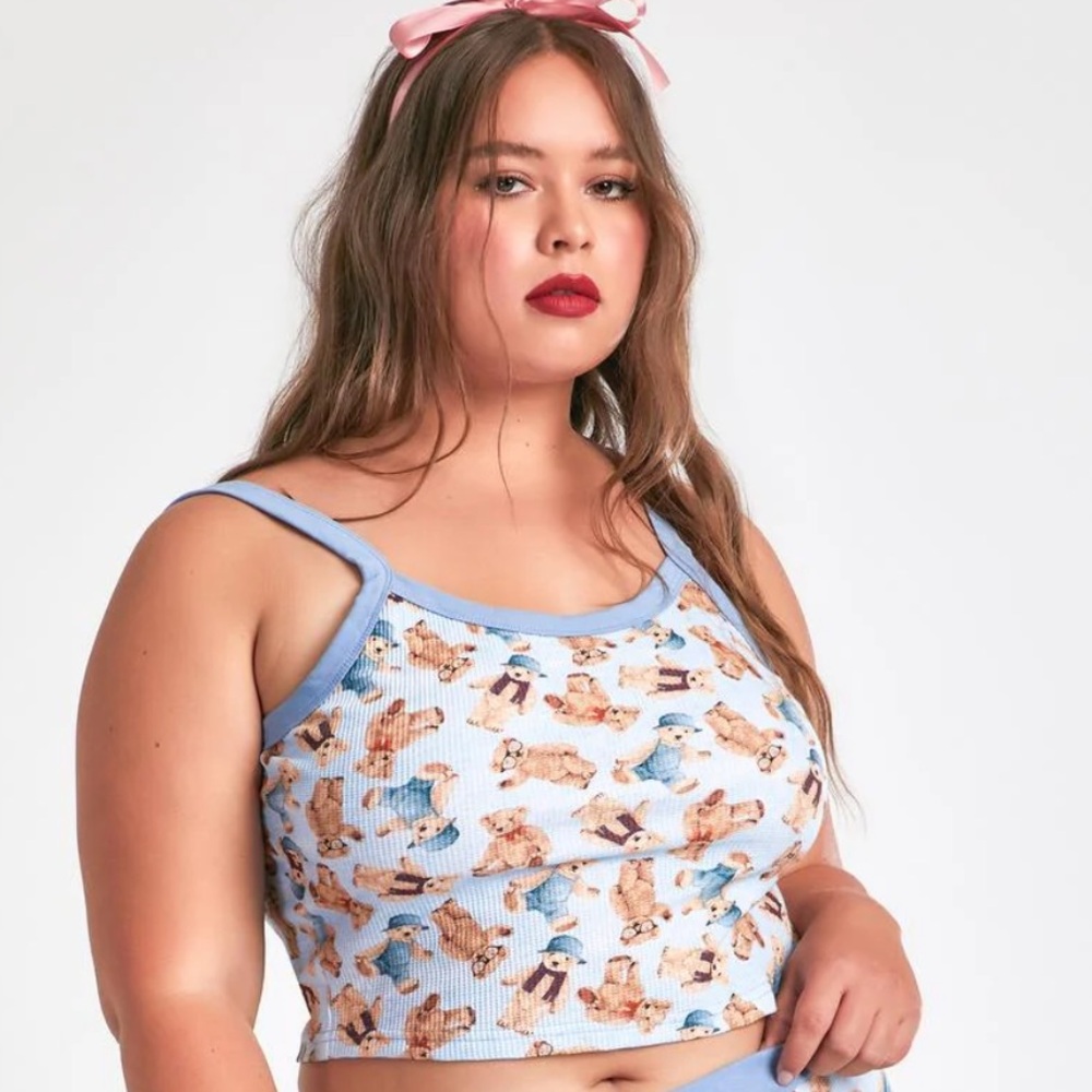 Dolls Kill dELiAs Teddy Bear Crop Tank Top